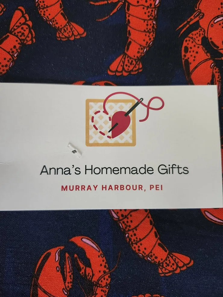 The card for Anna's Homemade Gifts of Murray Harbour